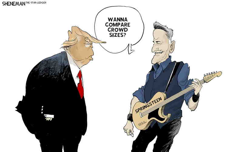 Political/Editorial Cartoon by Drew Sheneman, Newark Star Ledger on In Other News