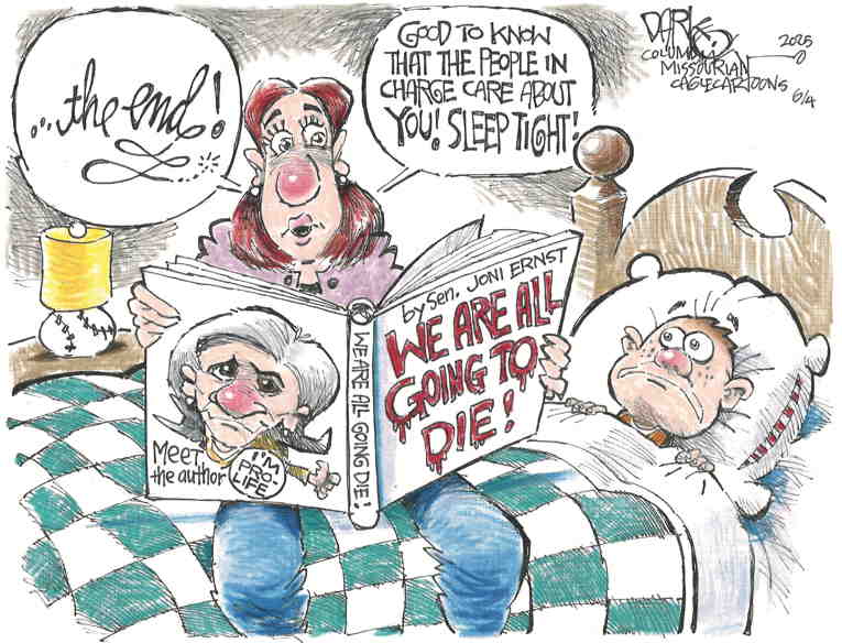 Political/Editorial Cartoon by John Darkow, Columbia Daily Tribune, Missouri on Americans Respond to Bill