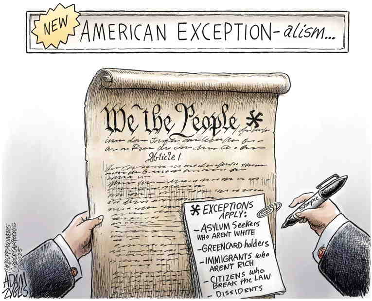 Political/Editorial Cartoon by Adam Zyglis, The Buffalo News on Biden Dead, Trump Says