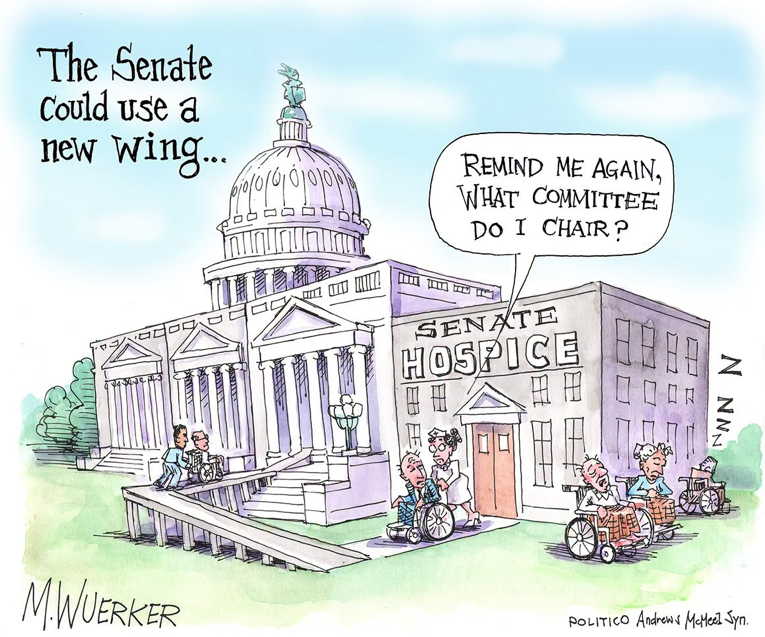 Political/Editorial Cartoon by Matt Wuerker, Politico on McConnell Silent
