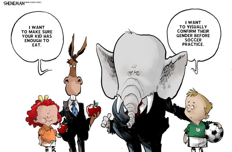 Political/editorial cartoon