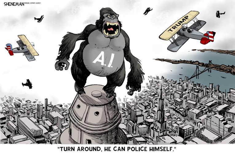 Political/editorial cartoon