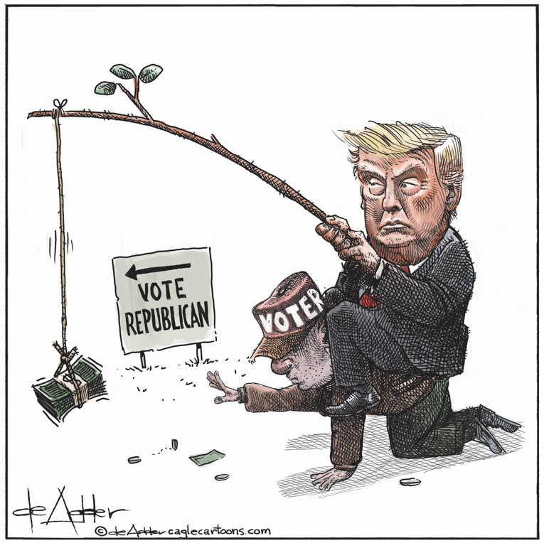 Political/Editorial Cartoon by Michael de Adder on Republicans Fear Midterm Massacre