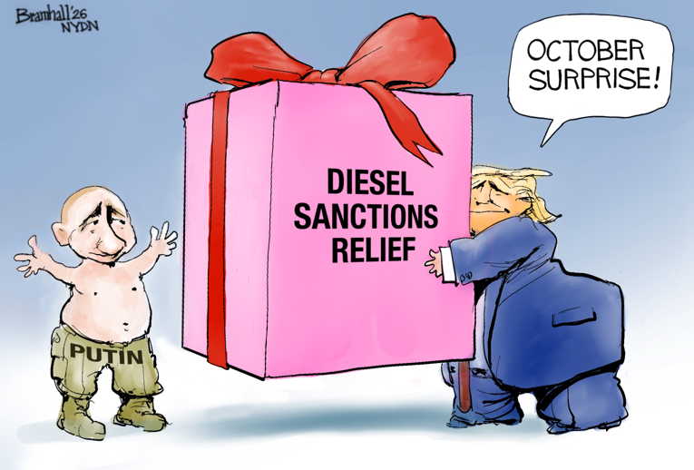Political Cartoon on 'US Allies With Russia' by Bill Bramhall, New York ...