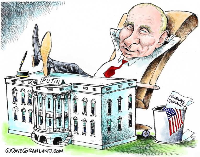 Political Cartoon on 'Trump Fellates Putin' by Dave Granlund at The ...