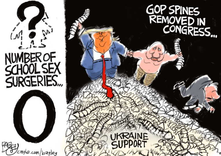Political Cartoon on 'Trump Fellates Putin' by Pat Bagley, Salt Lake ...